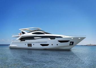 Azimut Grande 95RPH tre quarti anteriore