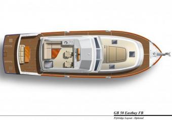 Grand Banks 50 Eastbay Flybridge layout optional