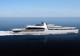 Nuovo MegaYacht Admiral X Force 145m profilo