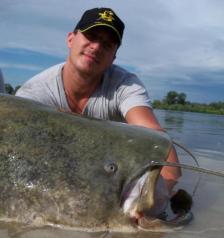 Pesca al siluro dettaglio bocca