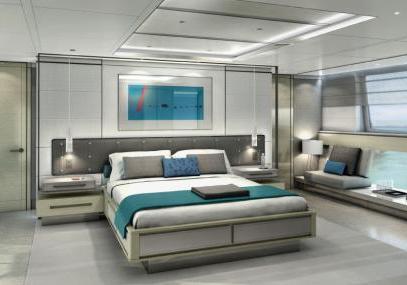 Azimut Grande 140 area notte stile air