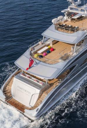 Benetti Pantera dettaglio sezione posteriore