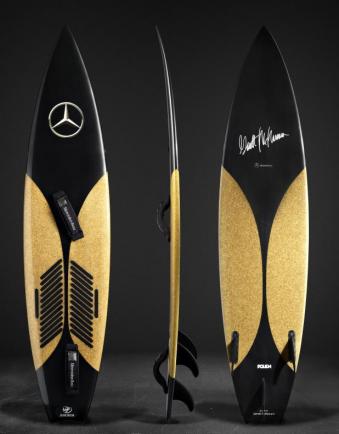 Le due tavole da surf firmate Mercedes-Benz e Garrett McNamara