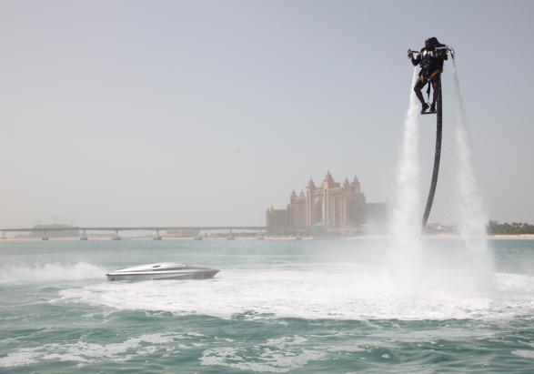 Flyboard durante il volo