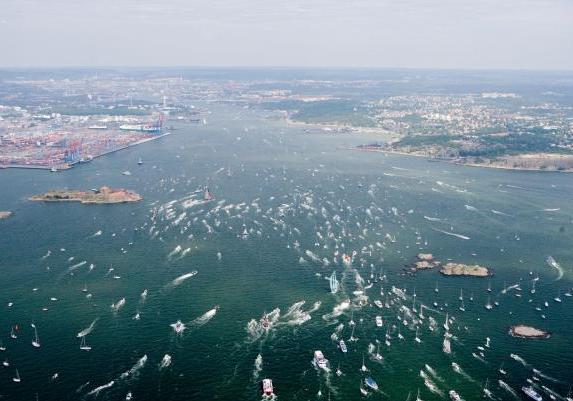 Volvo Ocean Race foto dall'alto